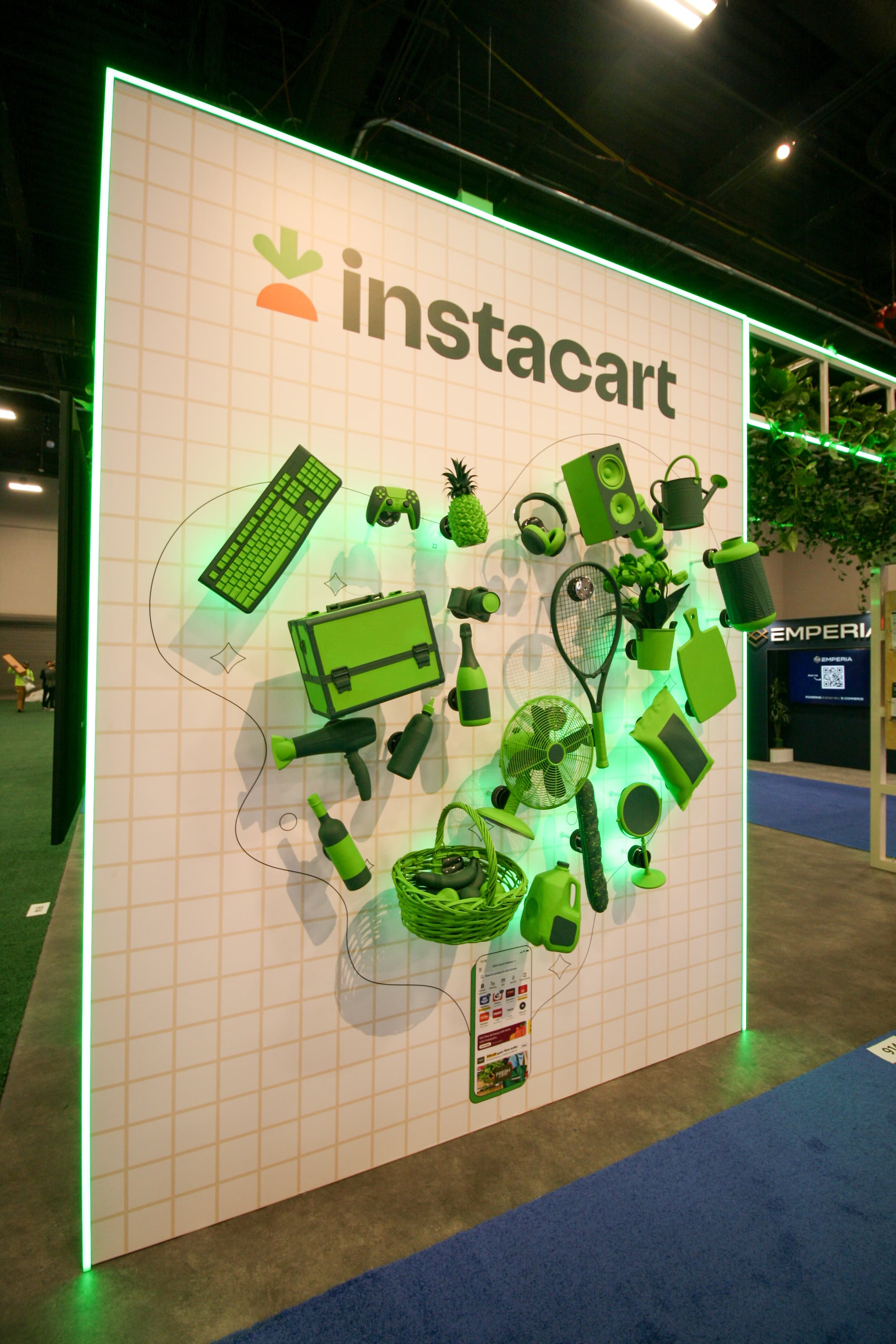 Instacart 3D Product Wall