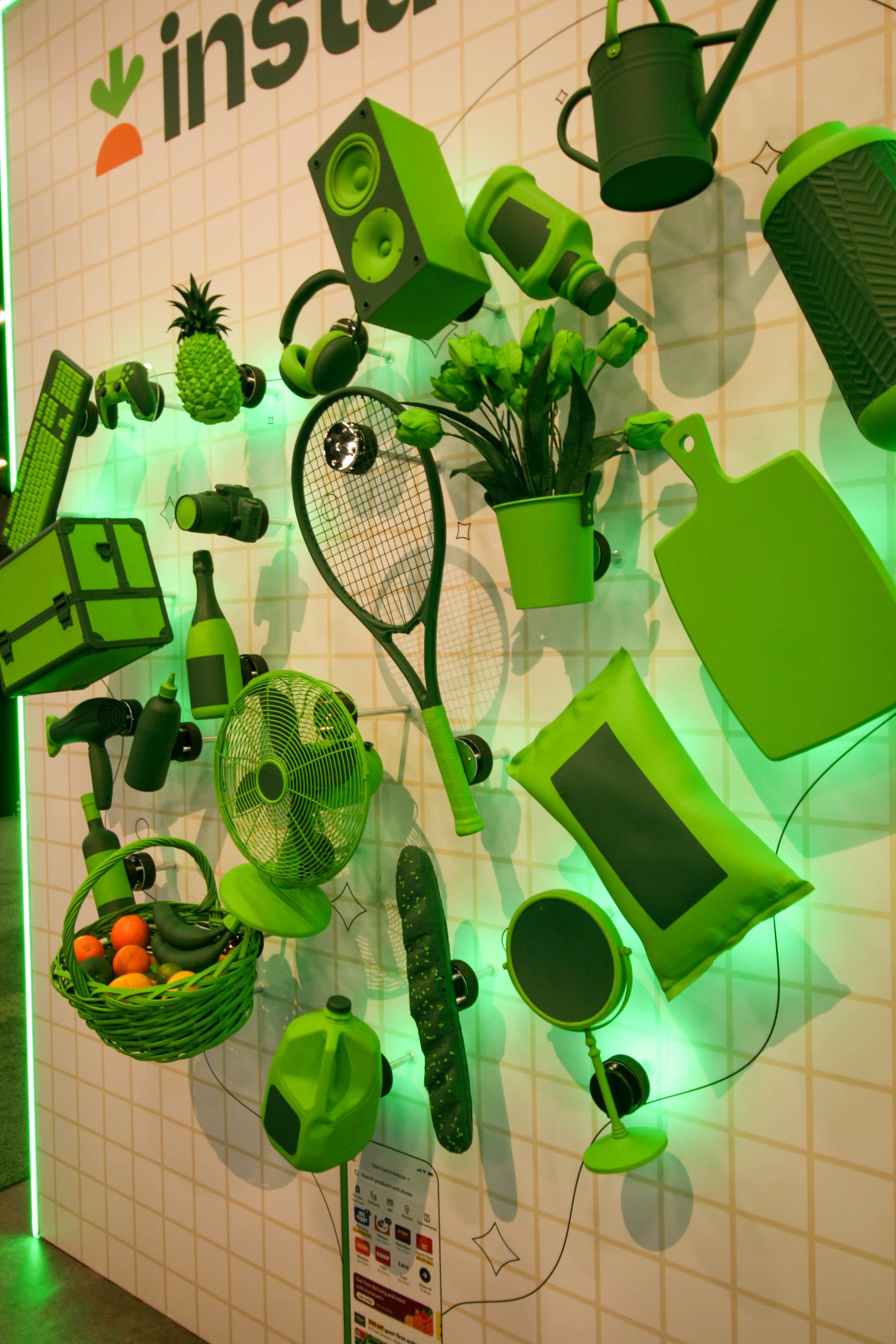 Instacart 3D Product Wall