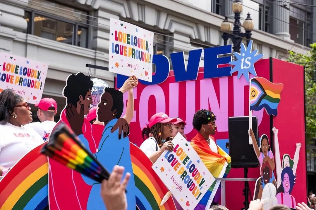 Benefit Cosmetics Parade Float, custom exhibit installation, for SF Pride