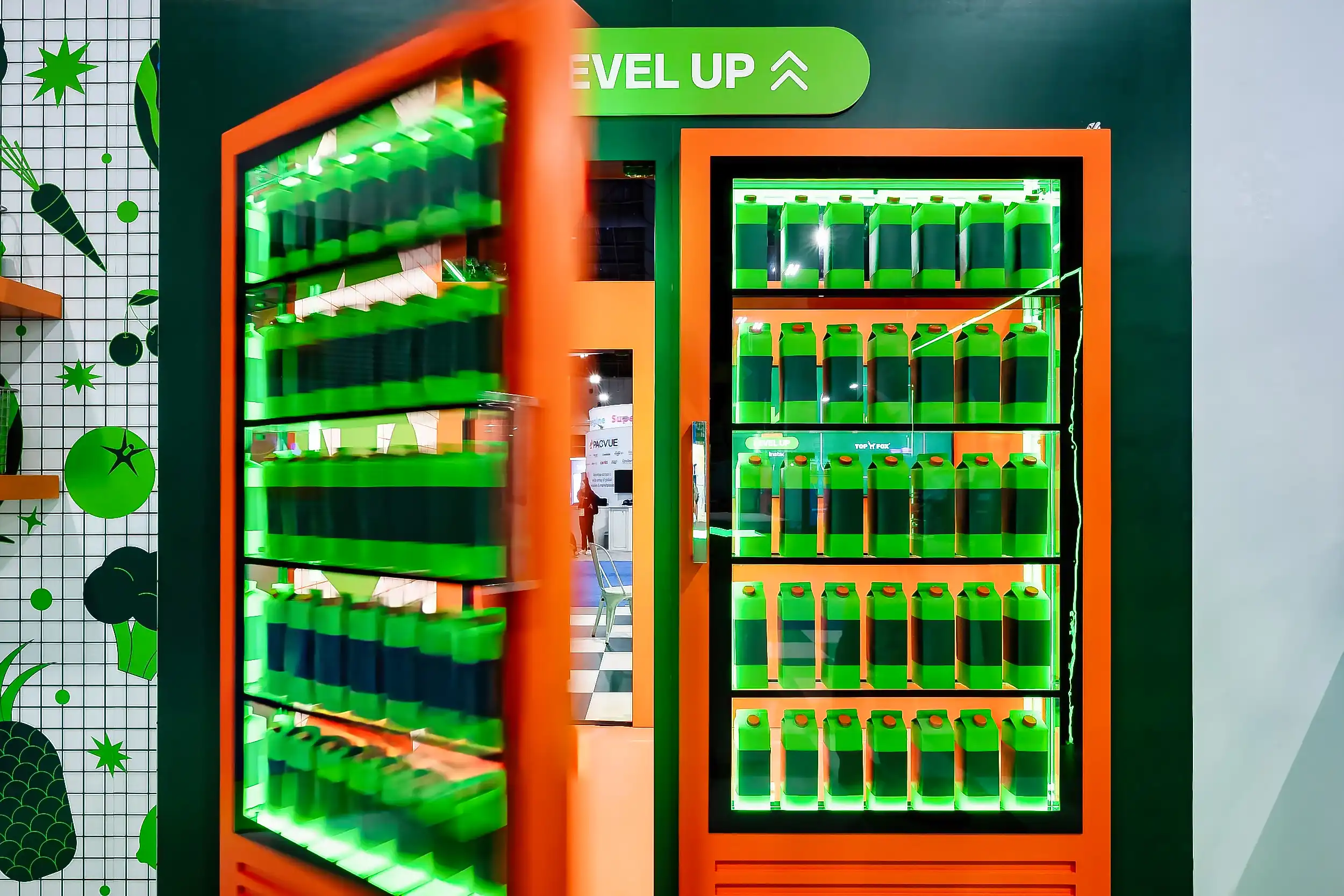 Instacart Booth, custom trade show booth, for GroceryShop