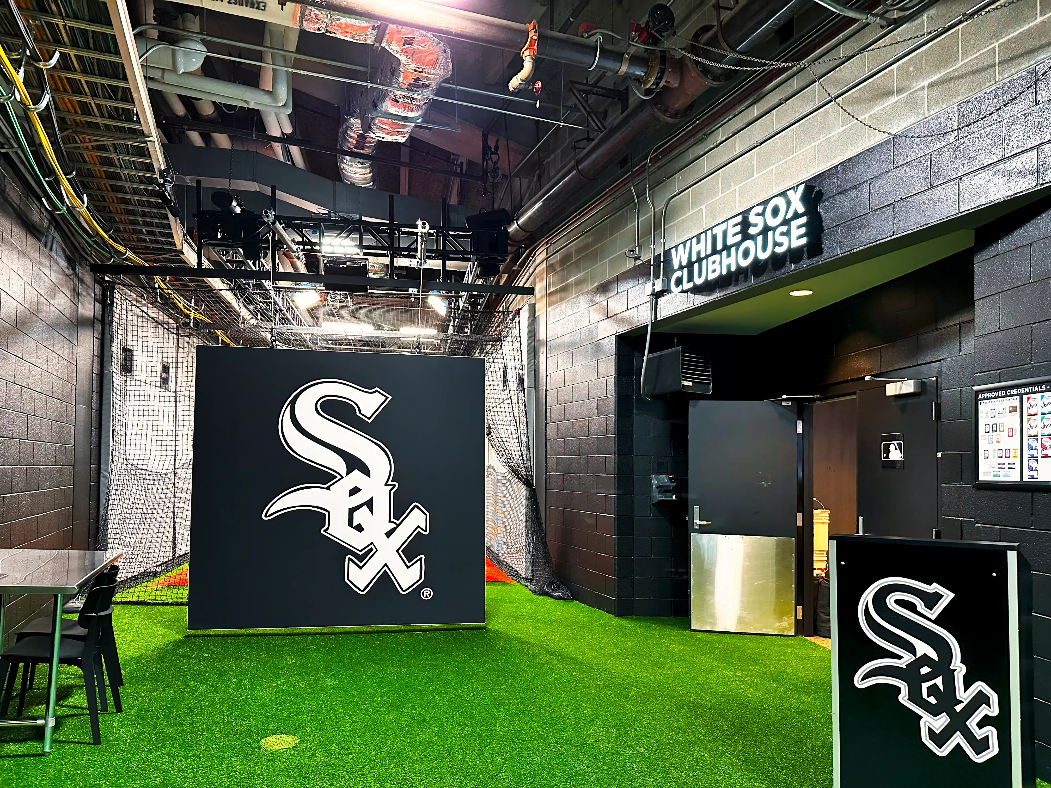 White Sox Tunnel Design, custom exhibit installation, for Guaranteed Rate Field