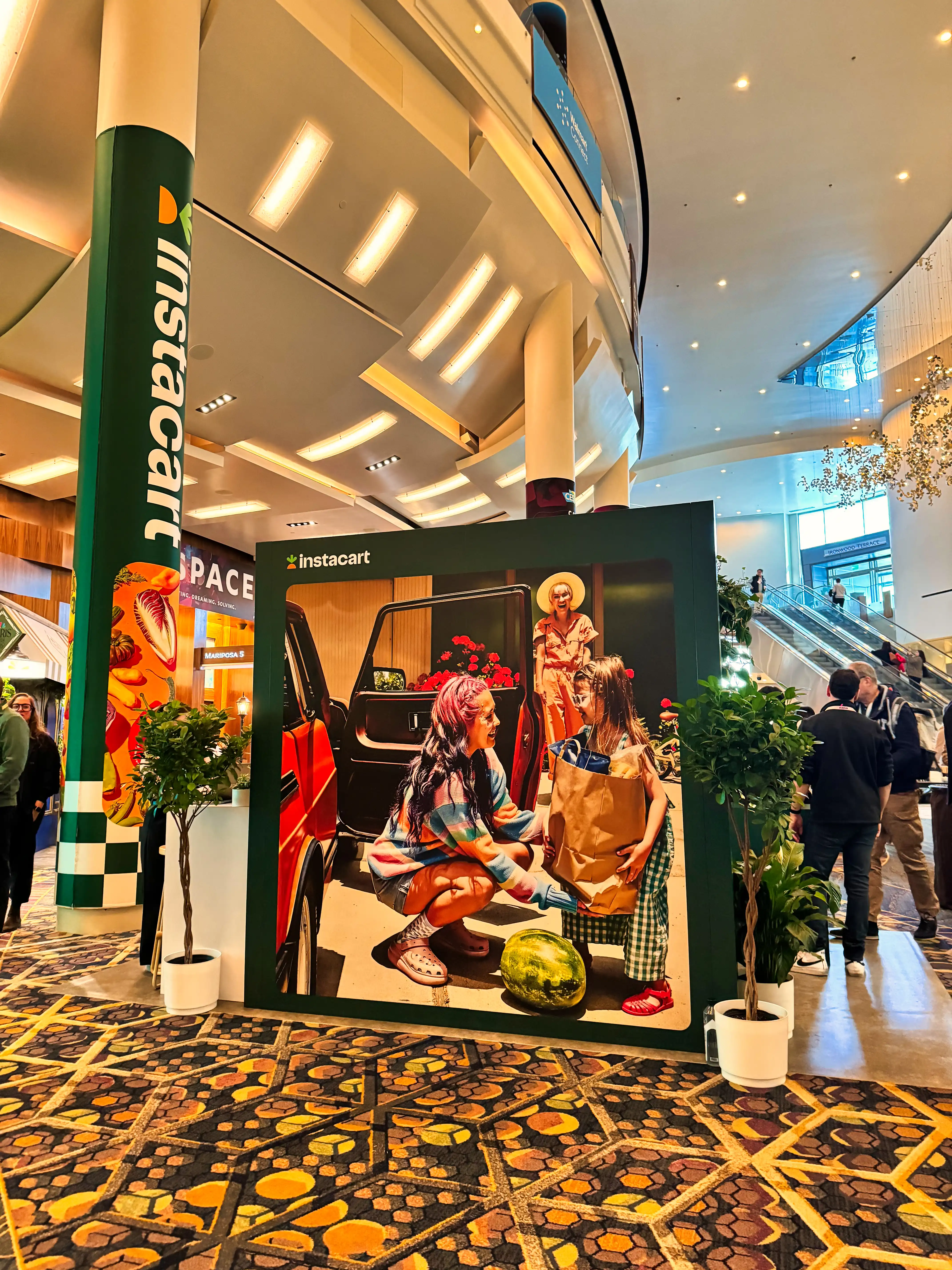Instacart Booth, custom trade show booth, for CES