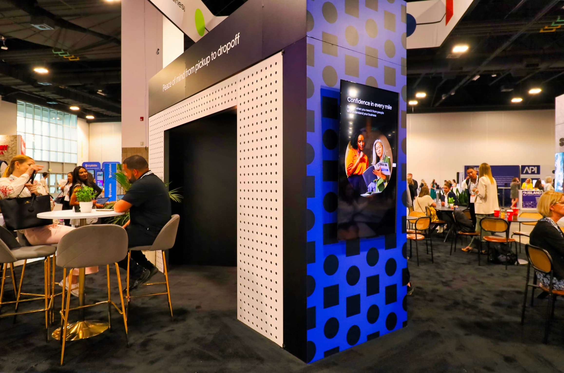 Uber For Business Booth, custom trade show booth, for GBTA